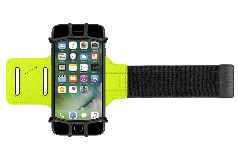 Degrees Adjustable Silicone Phone Holder Case Outdoor Sports Arm Band Strap Rotatable Running Armband