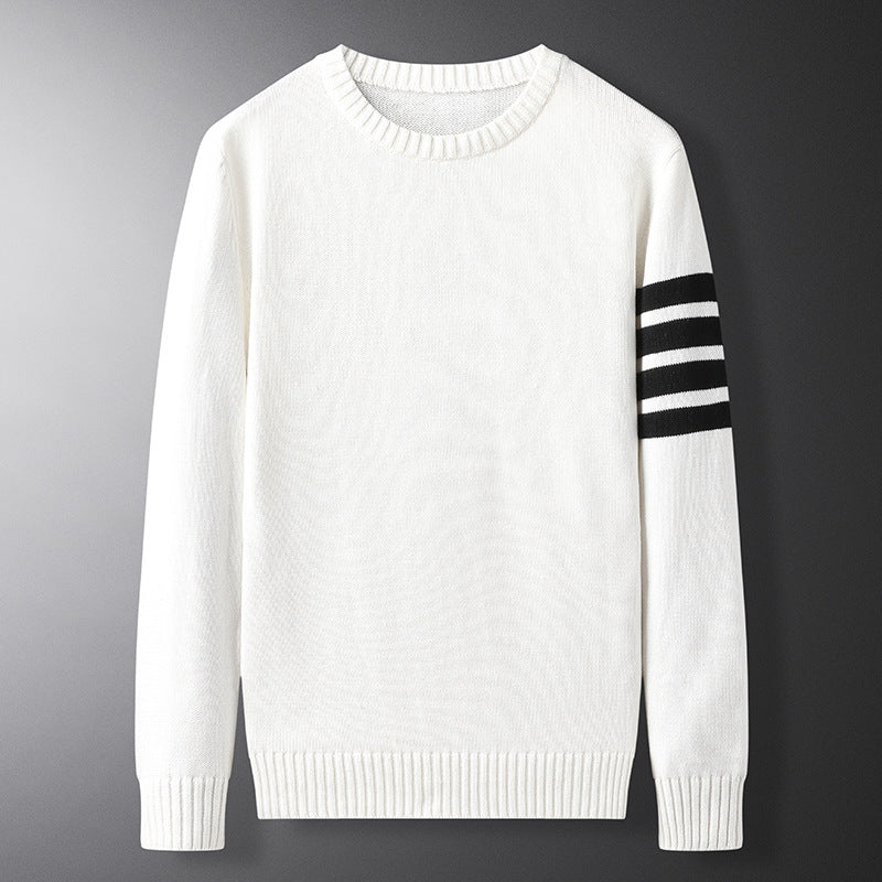 Trendy Casual Round Neck Sweater Knitted Bottoming Shirt