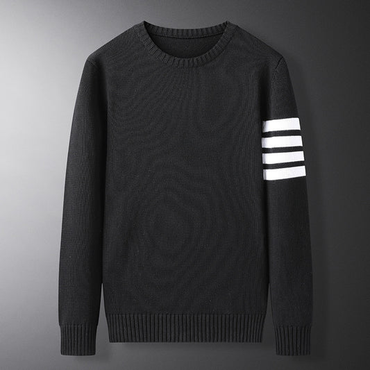 Trendy Casual Round Neck Sweater Knitted Bottoming Shirt