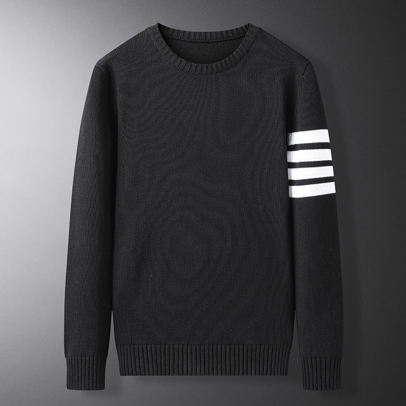 Trendy Casual Round Neck Sweater Knitted Bottoming Shirt