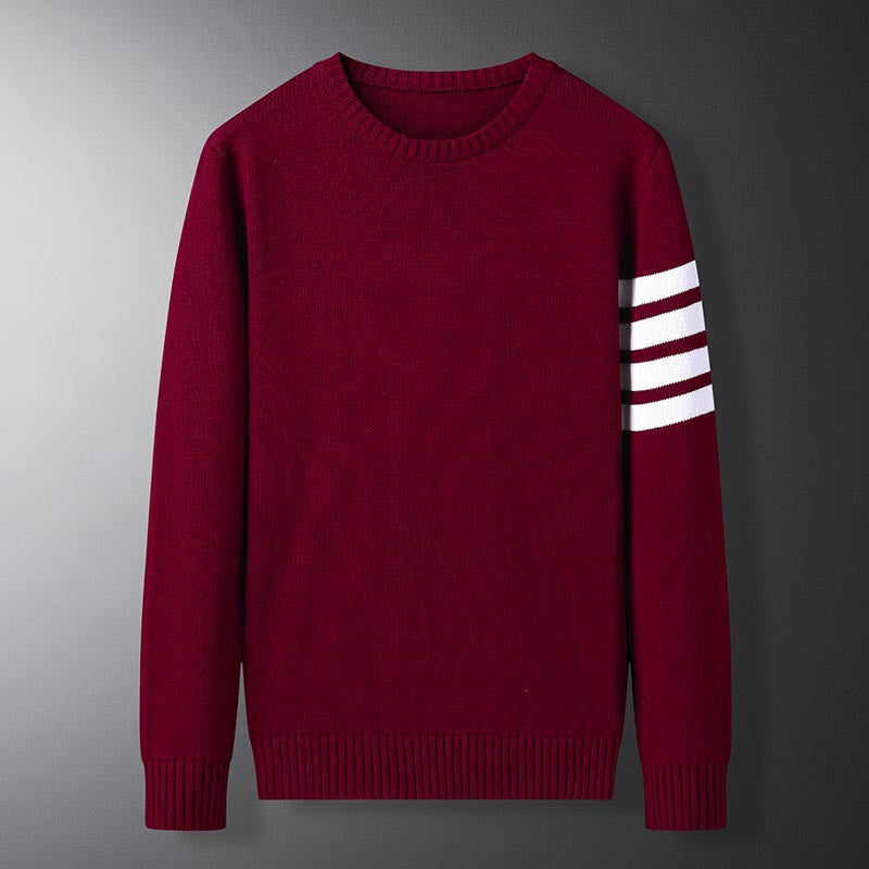 Trendy Casual Round Neck Sweater Knitted Bottoming Shirt