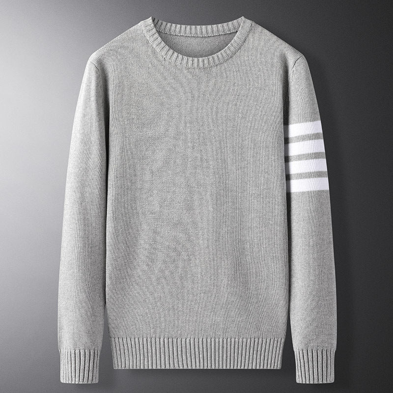Trendy Casual Round Neck Sweater Knitted Bottoming Shirt