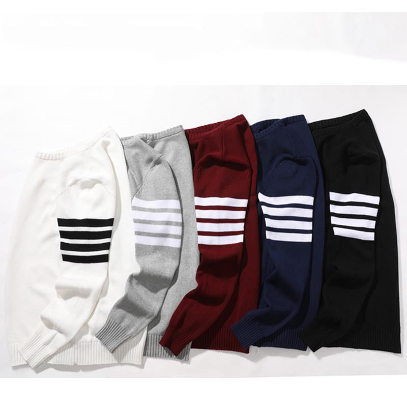 Trendy Casual Round Neck Sweater Knitted Bottoming Shirt