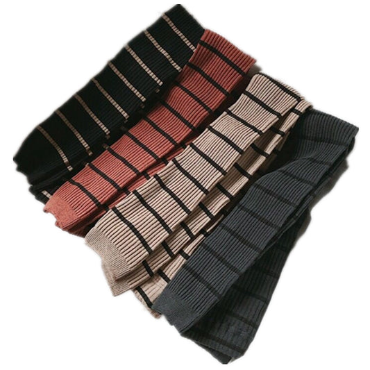 Baby Leggings All-Match Striped Thread Stretch Knitted Children's Pants