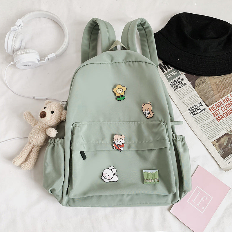 Bear Doll Backpack Fashion All-Match Canvas