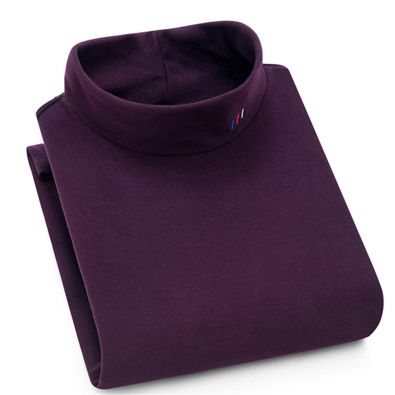 Aoliwen Men Warm Comfortable Long Sleeved Turtleneck Knit