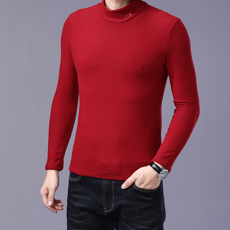 Aoliwen Men Warm Comfortable Long Sleeved Turtleneck Knit