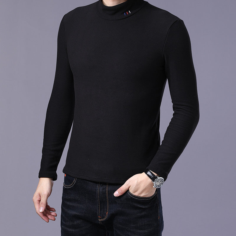 Aoliwen Men Warm Comfortable Long Sleeved Turtleneck Knit