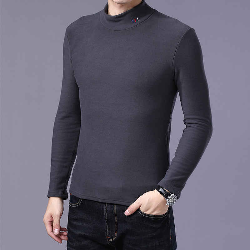 Aoliwen Men Warm Comfortable Long Sleeved Turtleneck Knit