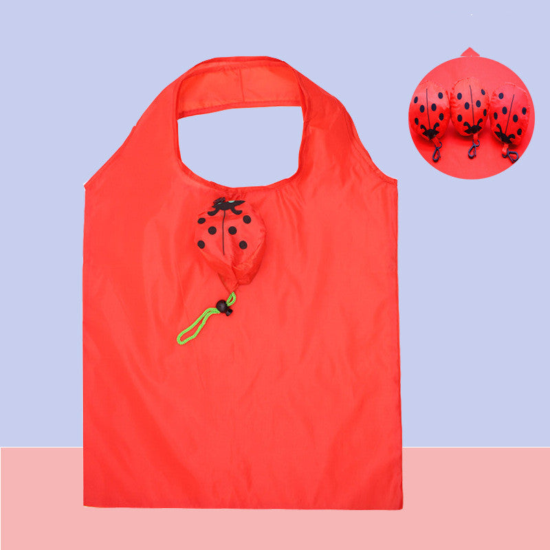 Large Strawberry Folding Shopping Bag Thick Waterproof Environmental Protection Bag