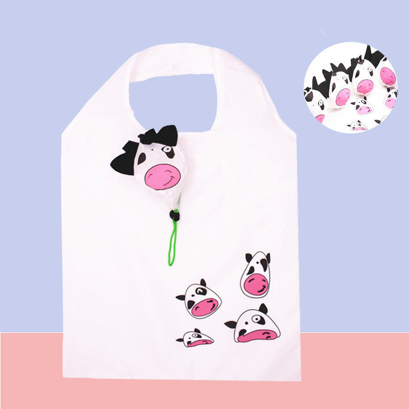Large Strawberry Folding Shopping Bag Thick Waterproof Environmental Protection Bag