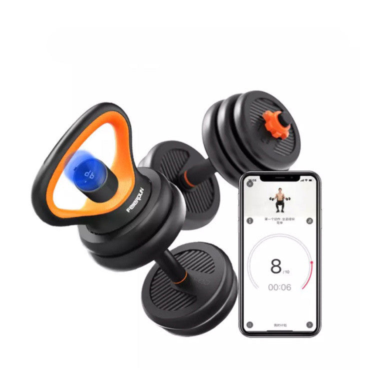 Herre Fitnessudstyr Gummibelagt Håndvægt Hjemmebrug Kettlebell Aftagelig Vægtstang
