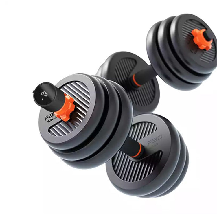 Herre Fitnessudstyr Gummibelagt Håndvægt Hjemmebrug Kettlebell Aftagelig Vægtstang