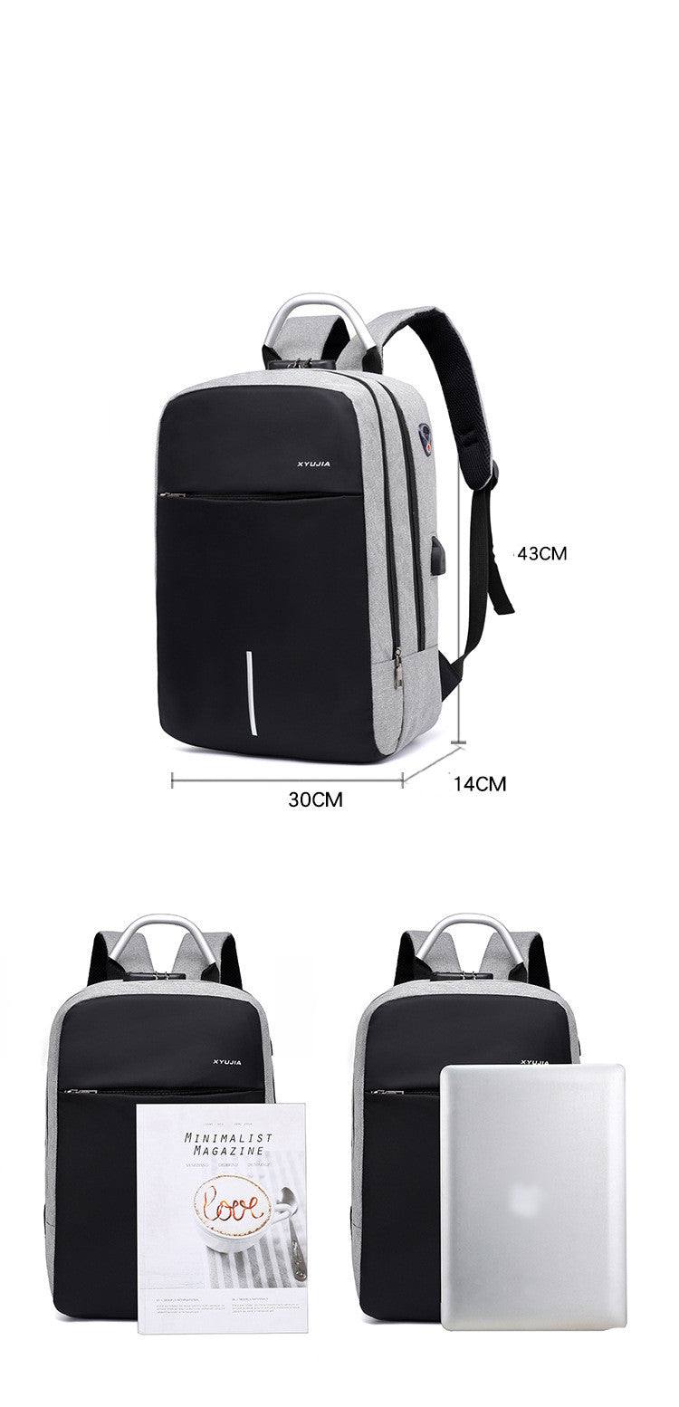Trendy Schoolbag British Business Backpack Men's Casual Outdoor