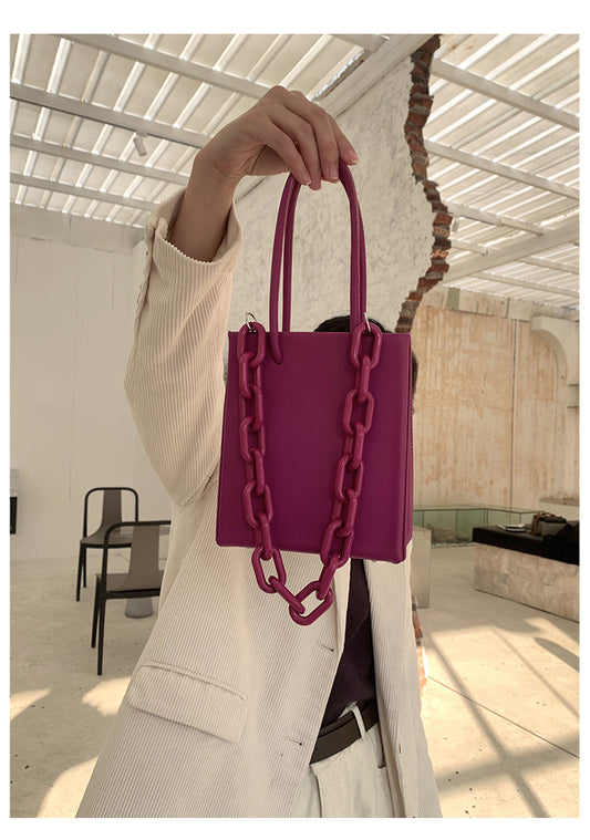 Chain Portable Small Square Bag Female Tote Single Shoulder Messenger