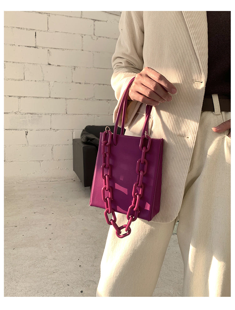 Chain Portable Small Square Bag Female Tote Single Shoulder Messenger