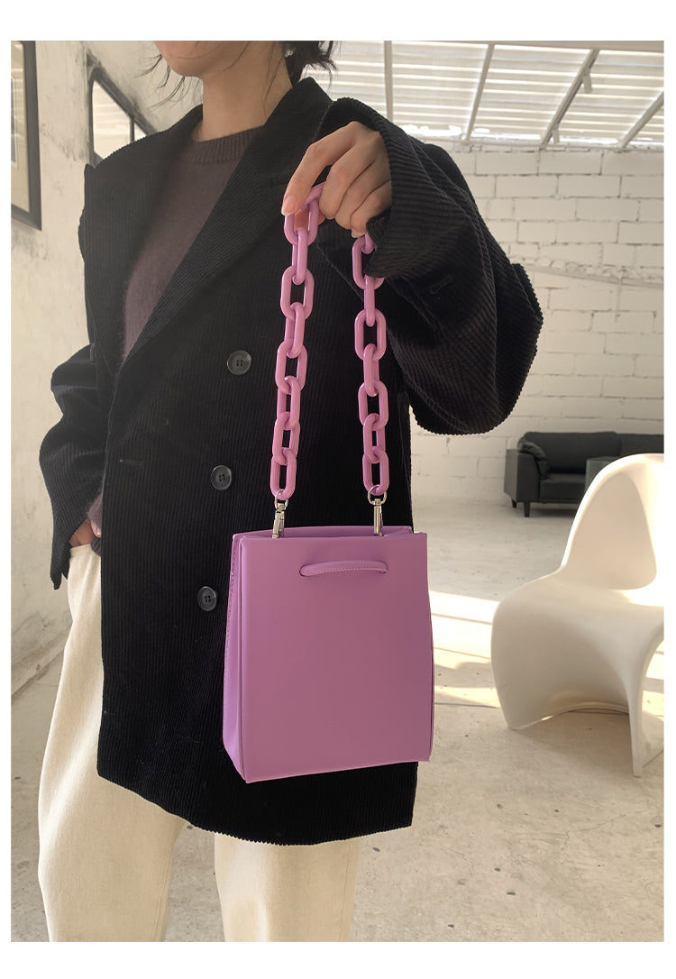 Chain Portable Small Square Bag Female Tote Single Shoulder Messenger