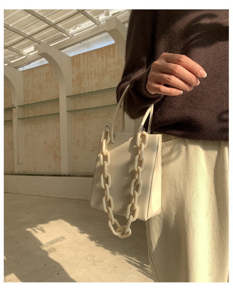Chain Portable Small Square Bag Female Tote Single Shoulder Messenger
