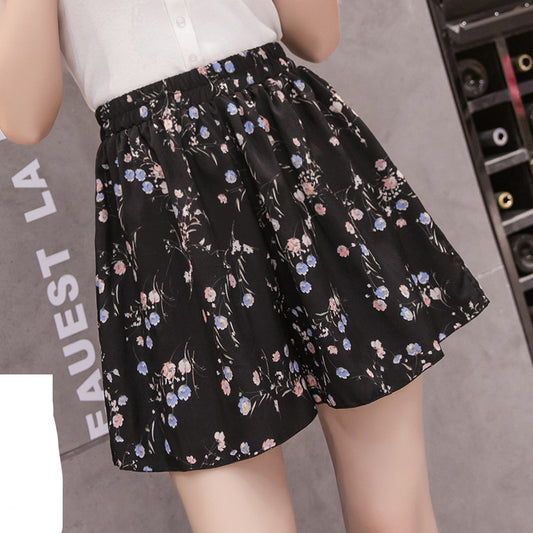 Chiffon Hakama Loose And Thin Culottes Casual High Waist Drape Thin Section Wide Legs