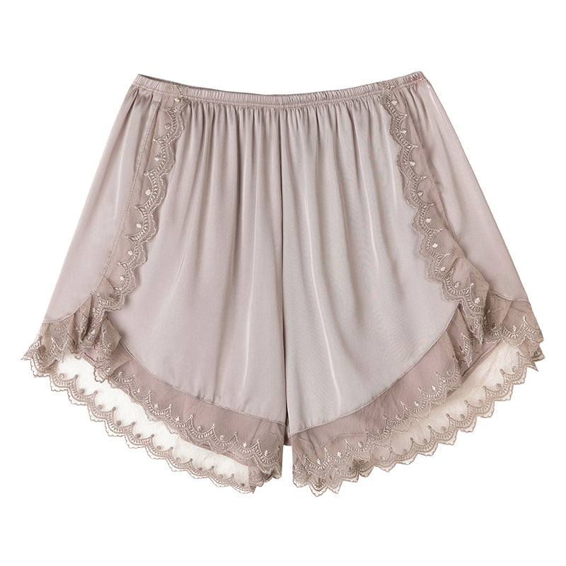 Lace Safety Pants Women Ice Silk Plus Size Leggings