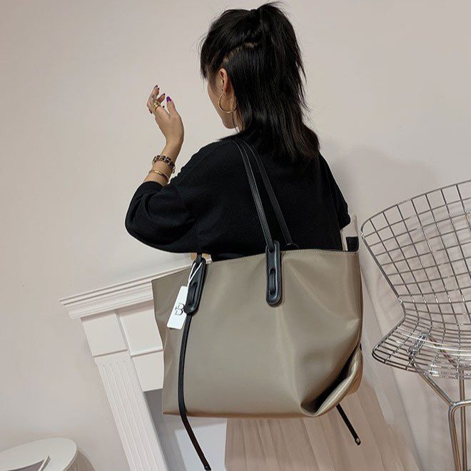 Oxford Cloth Large Capacity Simple Tote Female Shopping Bag