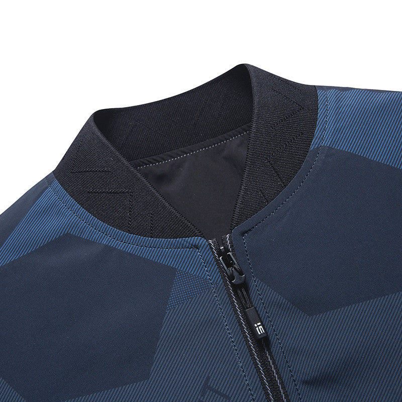 Baseball Collar Casual Jacket Stand Collar Spring and Autumn Jacket
