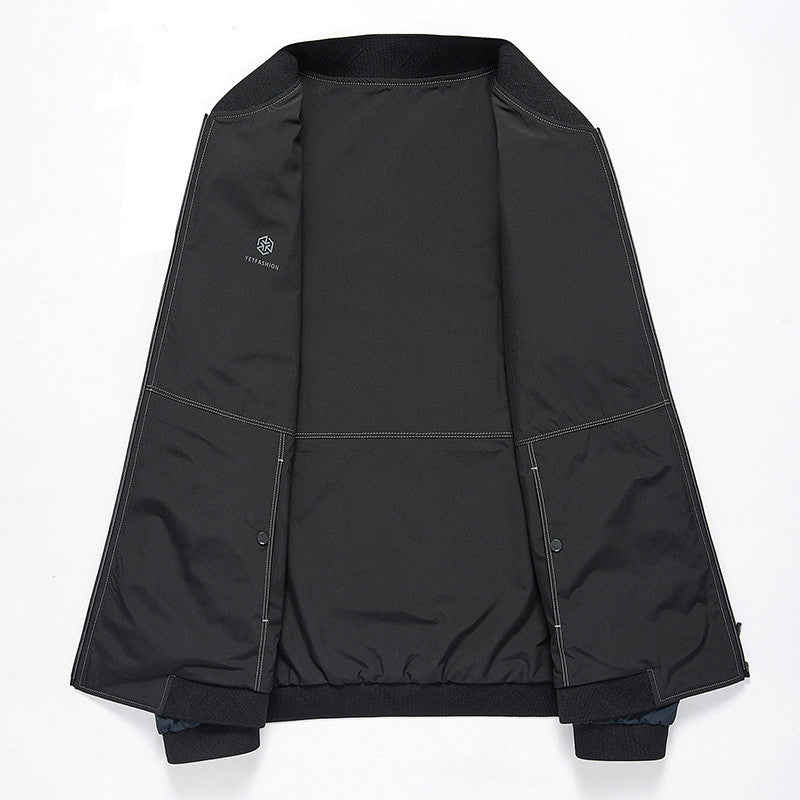 Baseball Collar Casual Jacket Stand Collar Spring and Autumn Jacket
