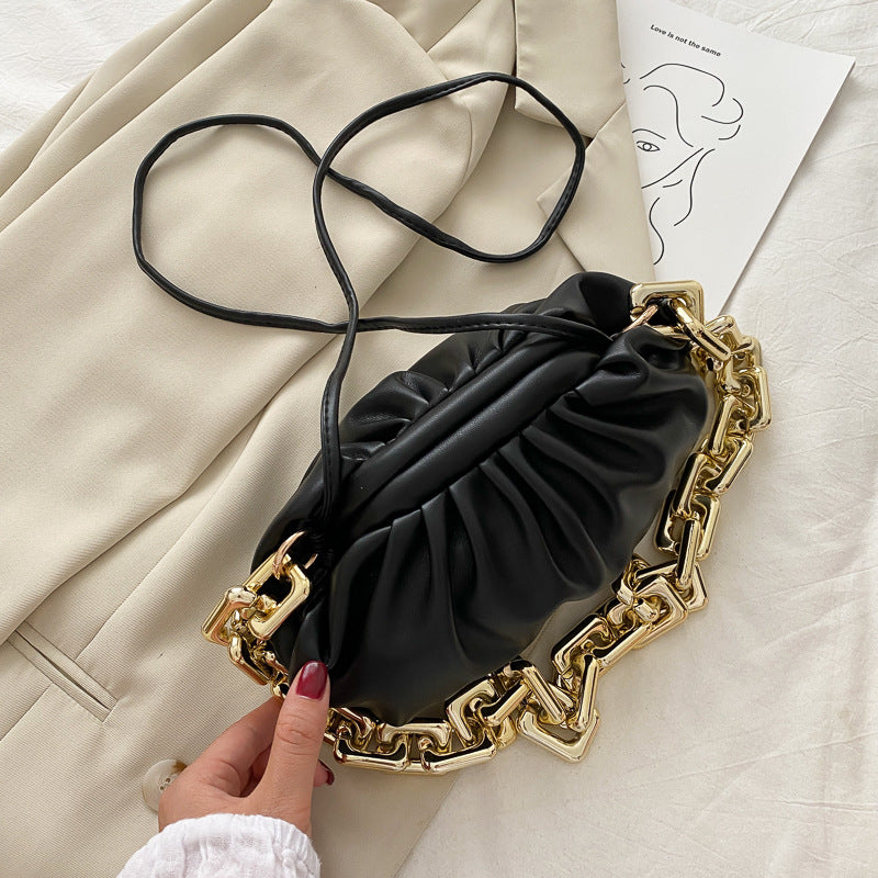 Thick Chain Fold Cloud Bag