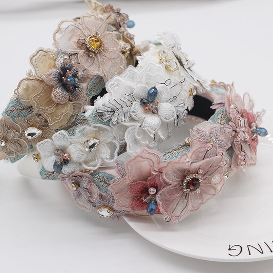 Pearl Lace, Petals, Diamonds, Crystals, Geometric All-Match Women's Prom Hair Accessories