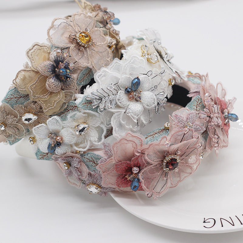 Pearl Lace, Petals, Diamonds, Crystals, Geometric All-Match Women's Prom Hair Accessories