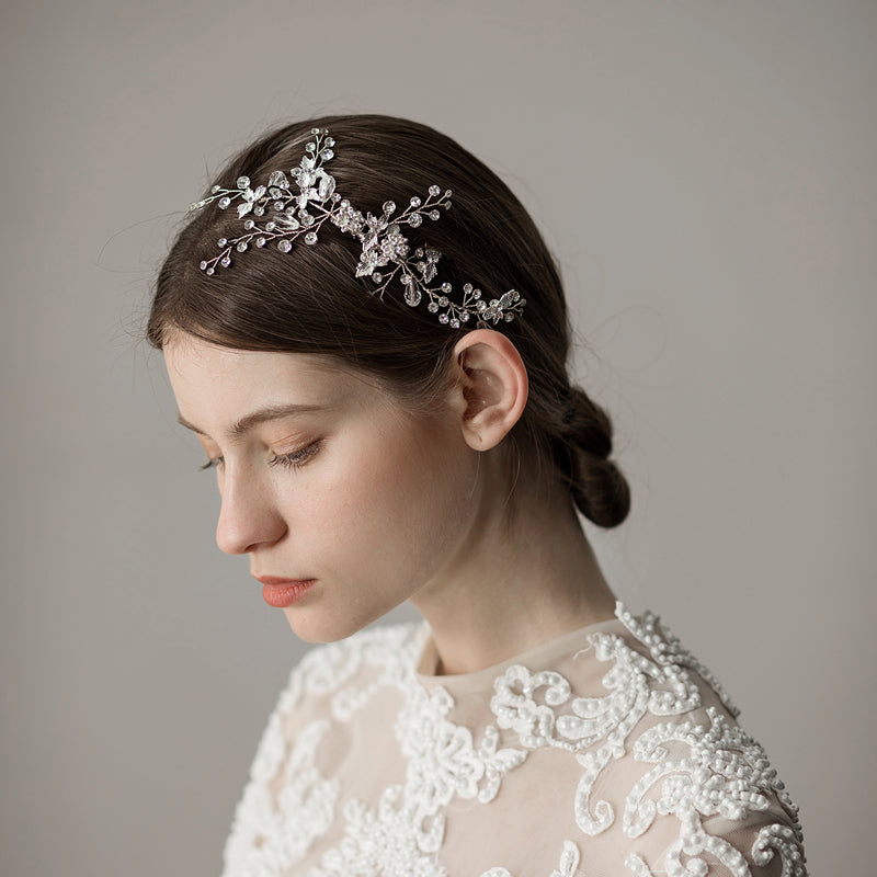 Vintage Leaf Branch Bridal Hair Comb Wedding Accessories