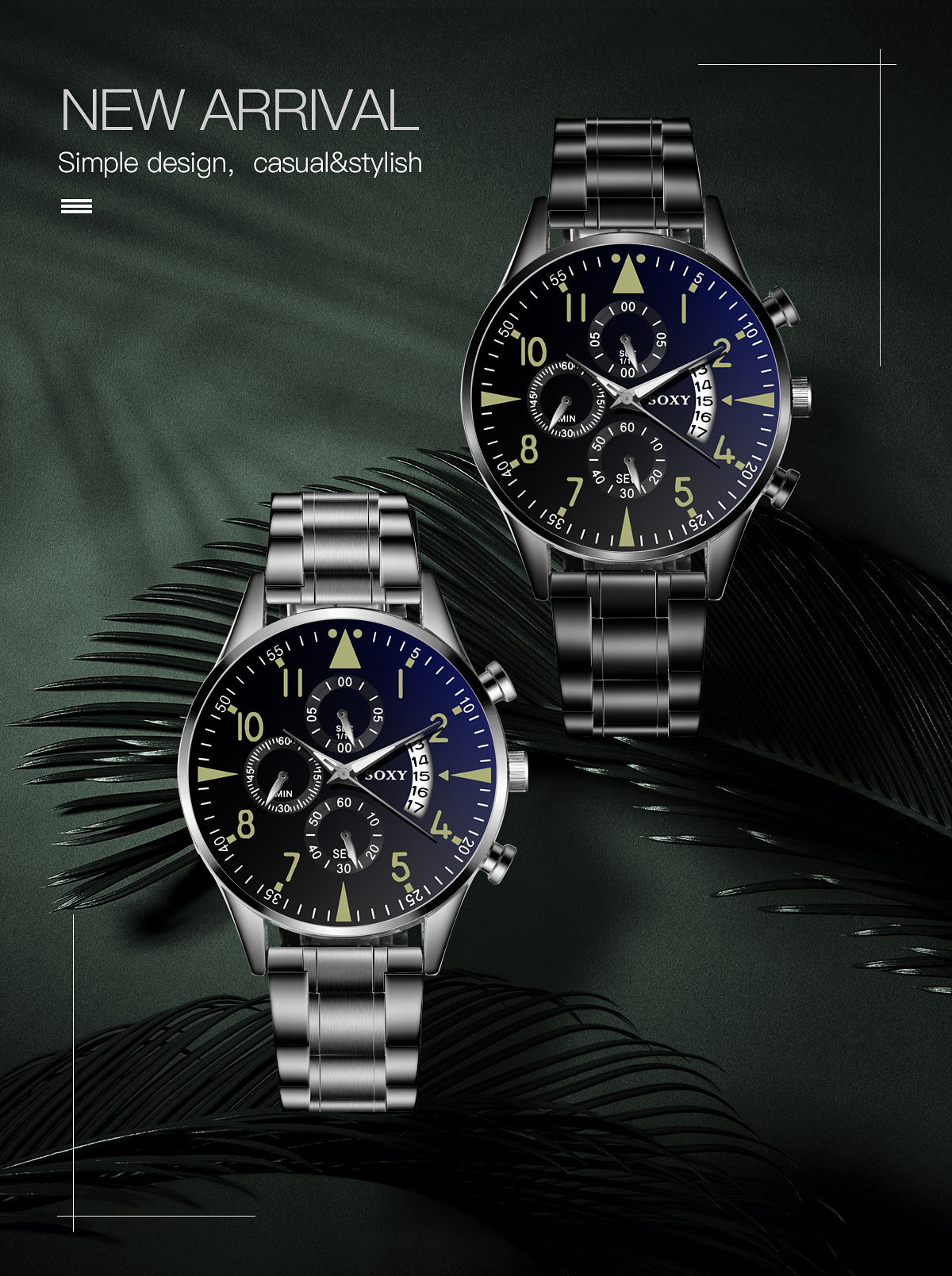 Class Luxe Luminous and Calendar Watch  Active