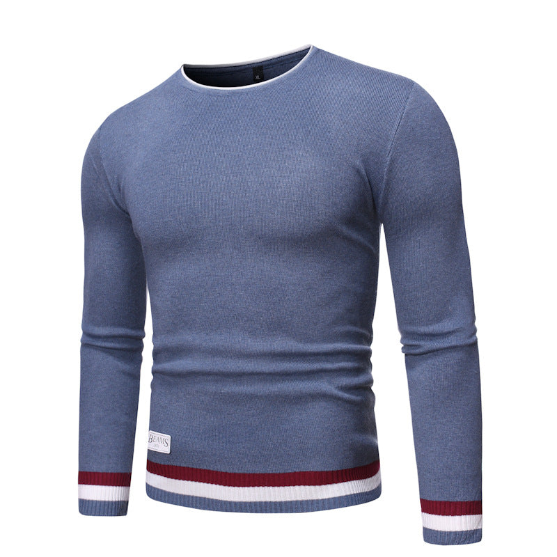 Casual Round Neck Pullover Sweater Sweater Men's Base Coat