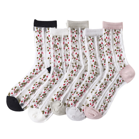 Transparent Socks Women's Tube Socks