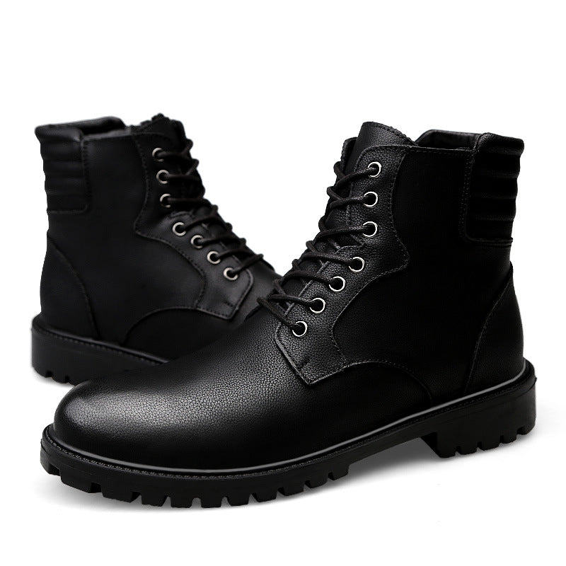 Leather Non-slip Combat Boots High-top Large Size Desert Boots