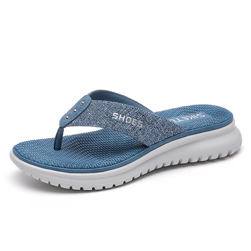 Sandals Women's Simple Flip-Flops Sports Wind Slope With Large Size Slippers