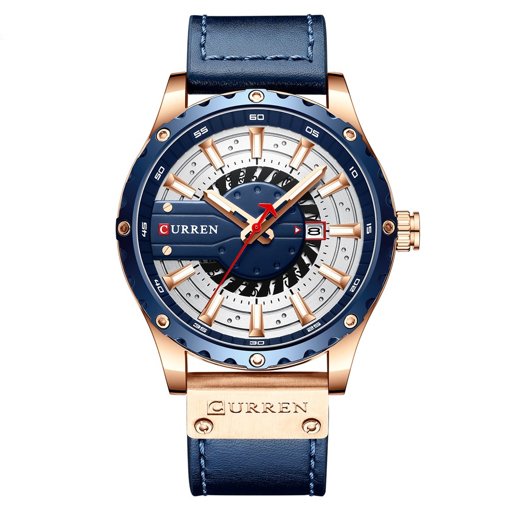 Waterproof Belt Calendar Men's Business Quartz Watch