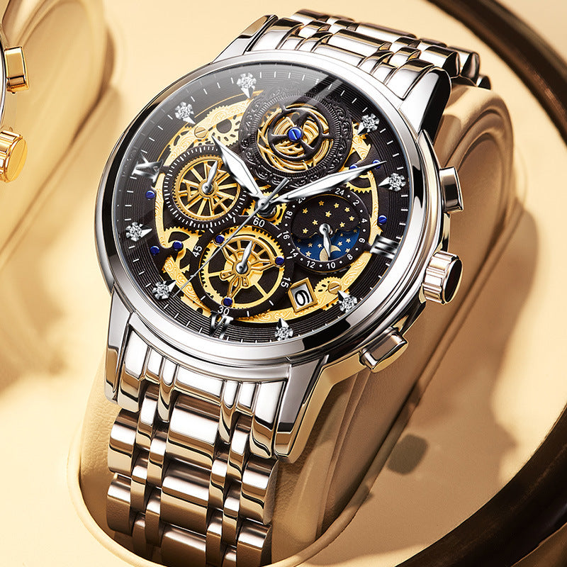 Men's Watch Swiss Personality Waterproof Cross-Border Quartz Watch
