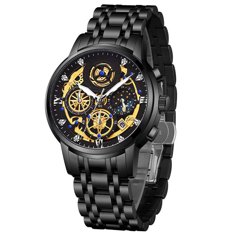 Men's Watch Swiss Personality Waterproof Cross-Border Quartz Watch