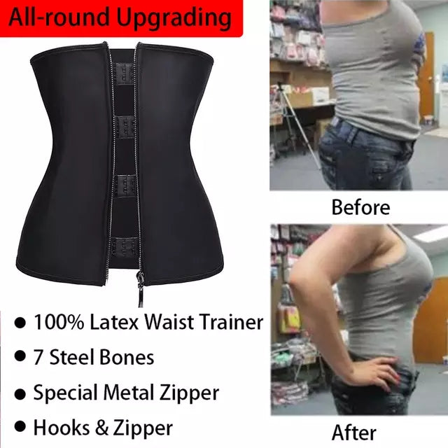 Korset Bodyshaper Lynlås Slankebælte Talje Shapewear Dame