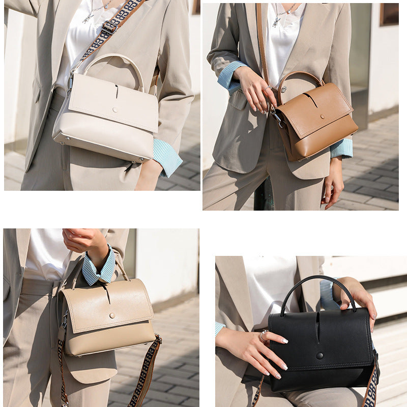 RetroShoulder Bag Trendy Korean Leather Women's Handbag Messenger Bag