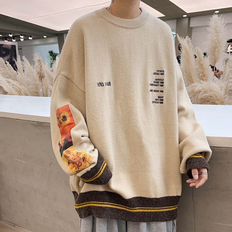 Large Size Loose Retro Japanese Men's Sweater