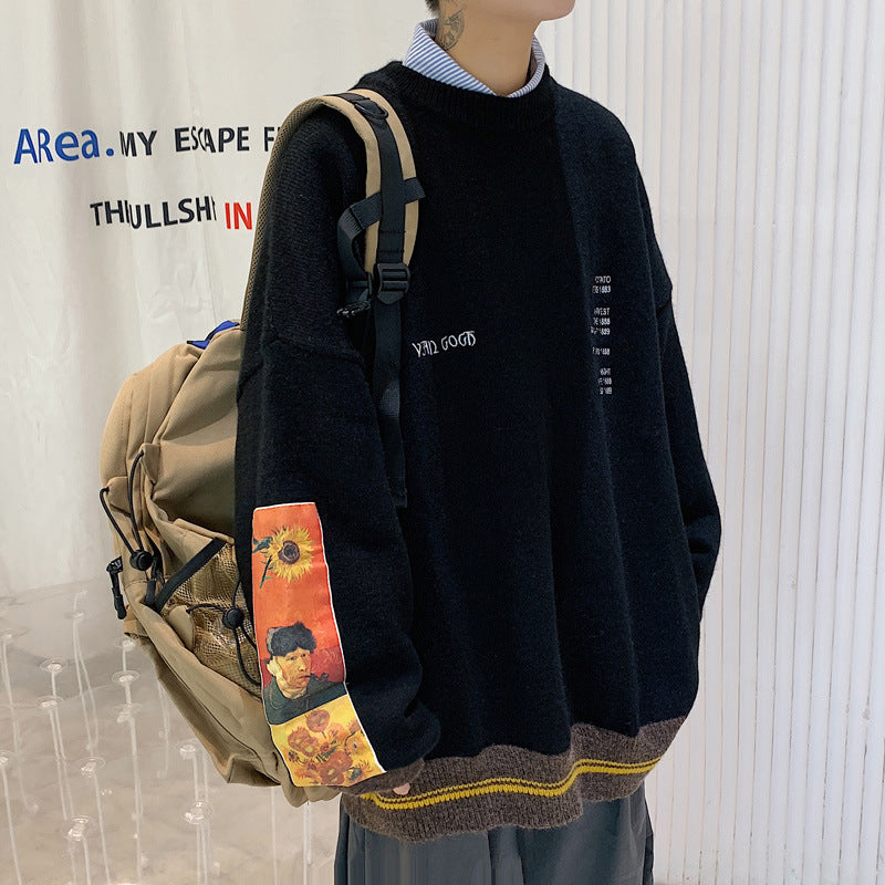 Large Size Loose Retro Japanese Men's Sweater