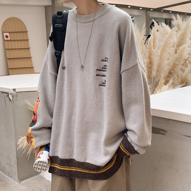 Large Size Loose Retro Japanese Men's Sweater