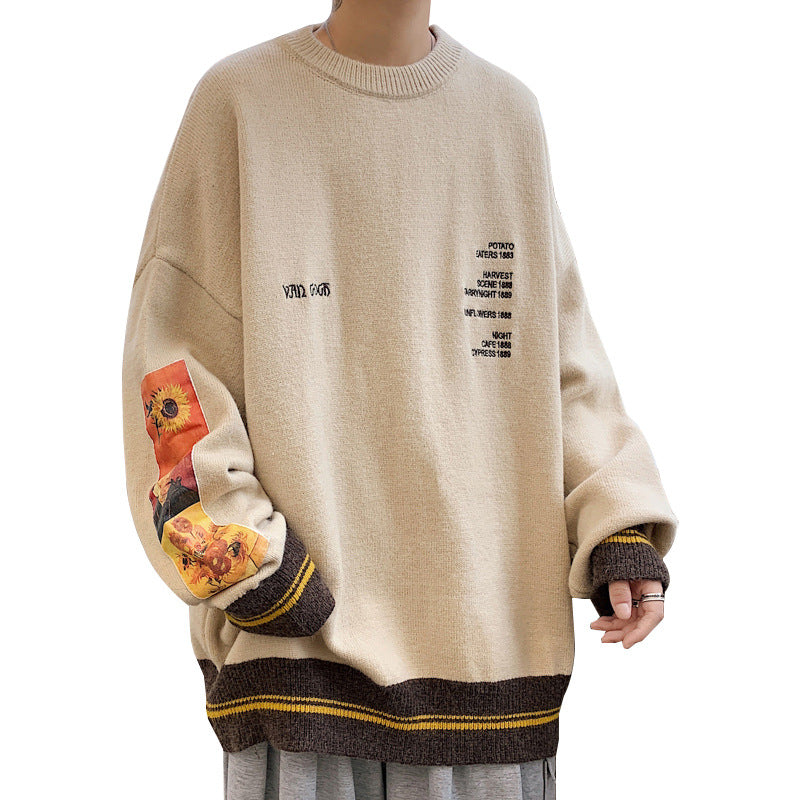 Large Size Loose Retro Japanese Men's Sweater