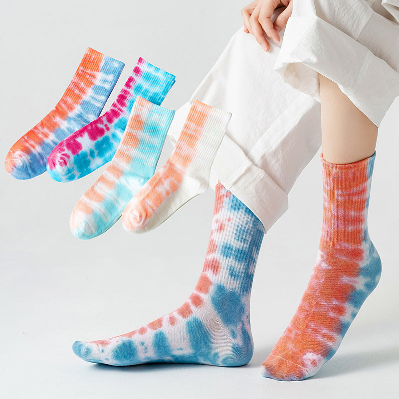 Trendy Socks High-top Color Sports Cotton Socks