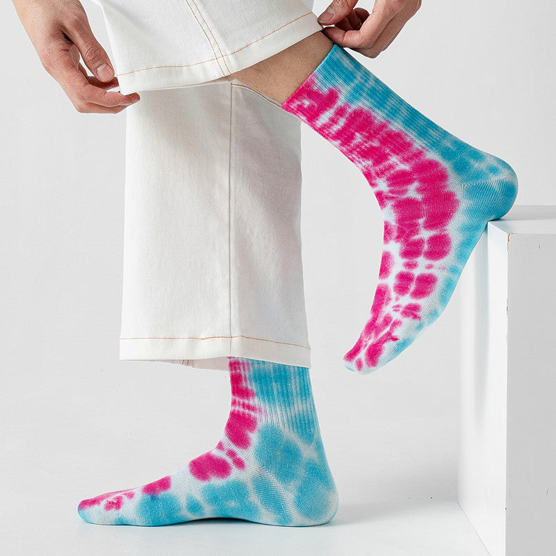 Trendy Socks High-top Color Sports Cotton Socks