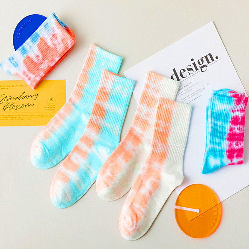 Trendy Socks High-top Color Sports Cotton Socks