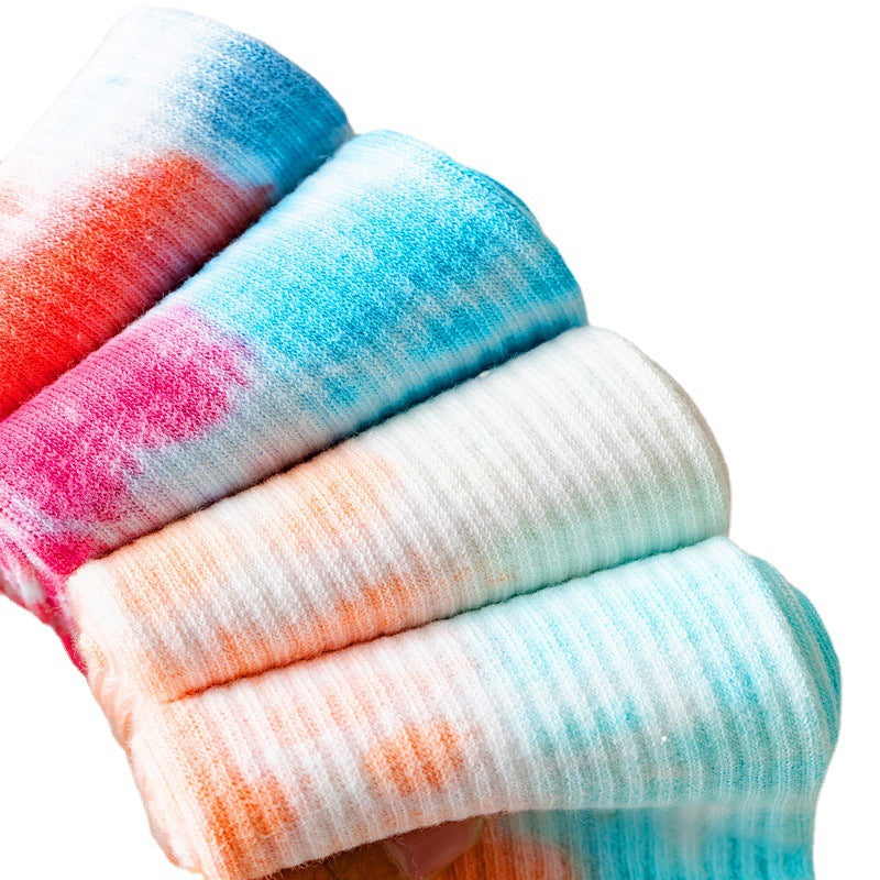 Trendy Socks High-top Color Sports Cotton Socks