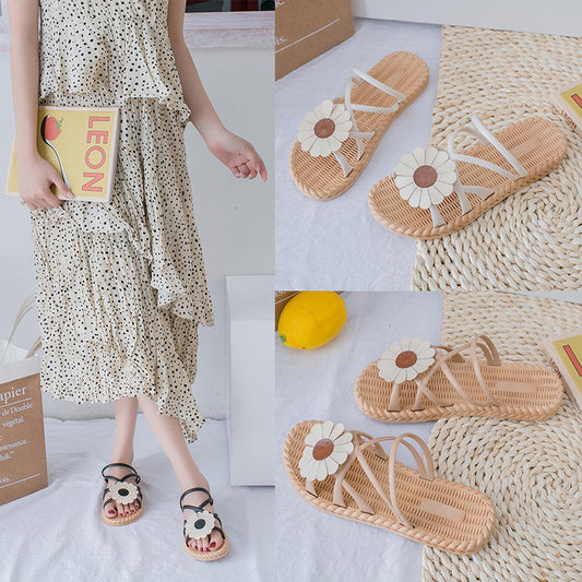 Flat Roman Women's Shoes Fashion Fairy Style Ladies Sandals